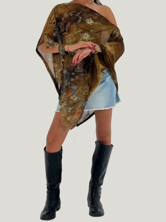 Aurora Poncho Top