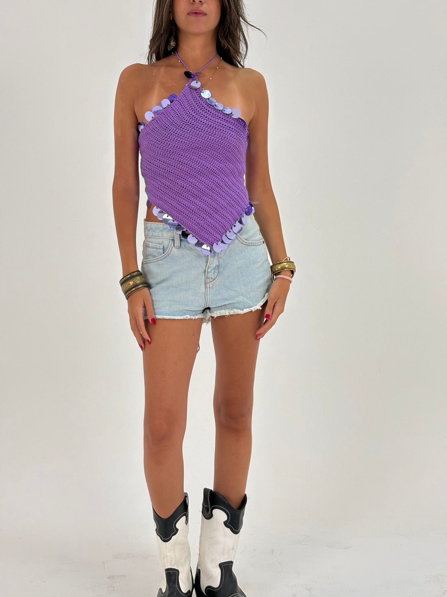 Disco Crochet Top