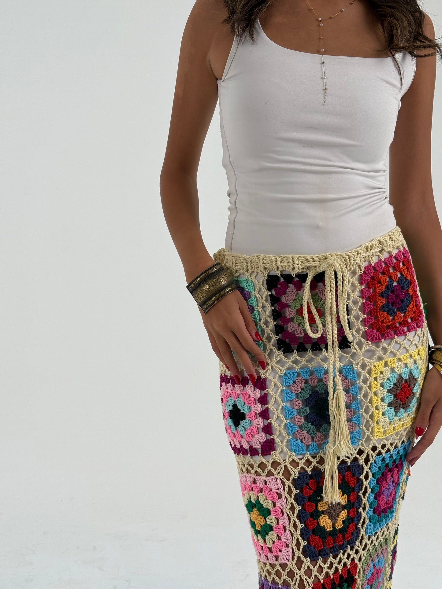 Summer Granny Square Skirt