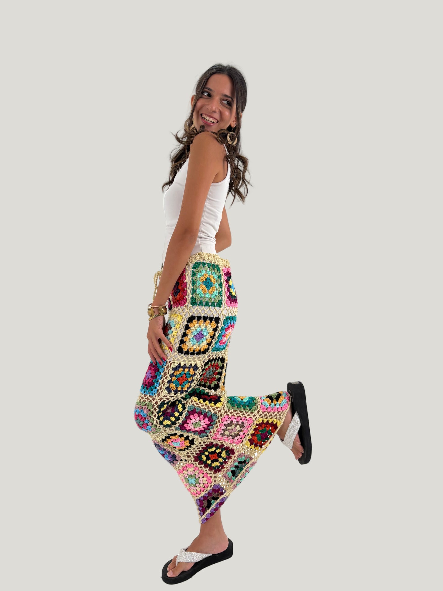 Summer Granny Square Skirt
