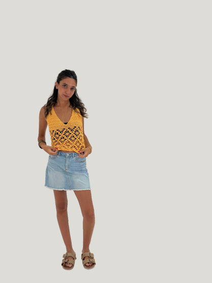 Crochet Flower Top