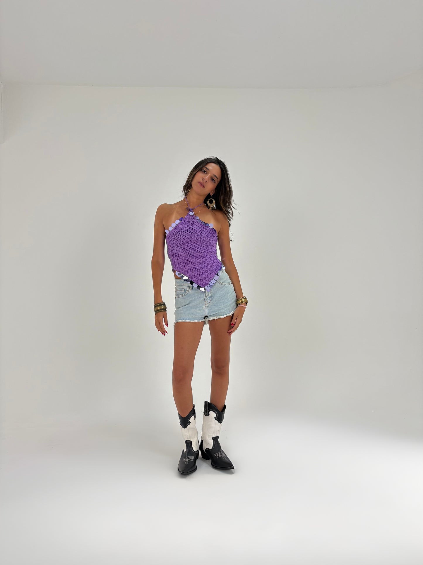 Disco Crochet Top